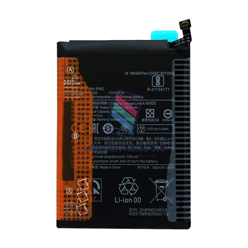 Pin thay thế cho Xiaomi BN62 / Redmi 9T / Poco M3