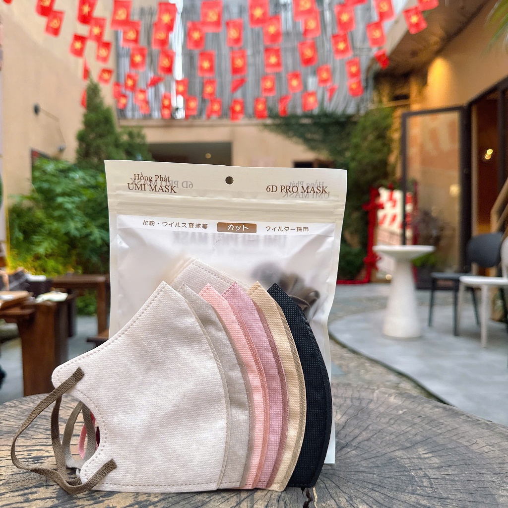 Khẩu trang 6D PRO, phiên bản cao cấp chính hãng  thùng 50 chiếc