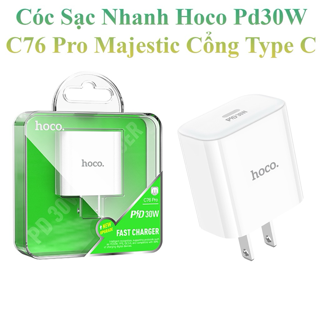 Củ sạc Hoco siêu nhanh 30W C76 Pro