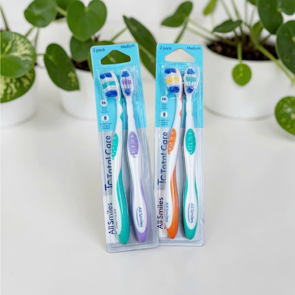 All Smiles Toothbrush 2 Pack Medium Bàn Chải Đánh Răng