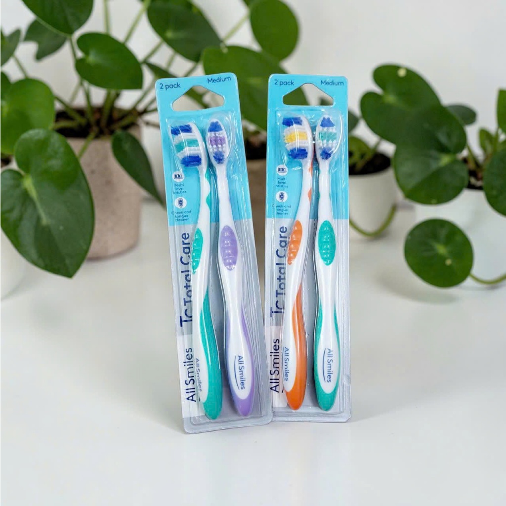 All Smiles Medium Toothbrush 2 Pack Bàn Chải Đánh Răng