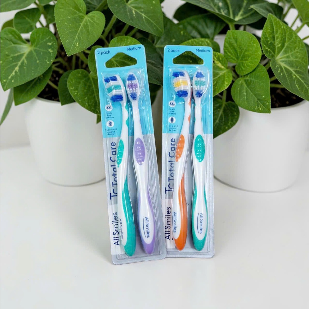 All Smiles Toothbrush Medium 2 Pack Bàn Chải Lông Trung Bình