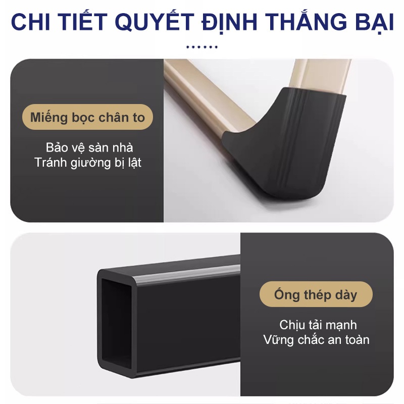 XUXU Giường Gấp gọn Đa Chức Năng  Tựa Lưng Gập  Khung Thép Bền Dễ Di Chuyển | BigBuy360 - bigbuy360.vn