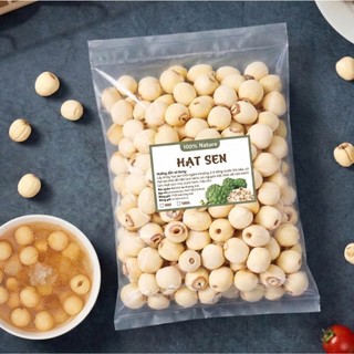 Hạt sen bở 50g-100g, hạt sen khô, thơm, bùi dùng nấu chè, cháo, hầm canh, nấu xôi - Thảo Dược Hạnh Nguyên