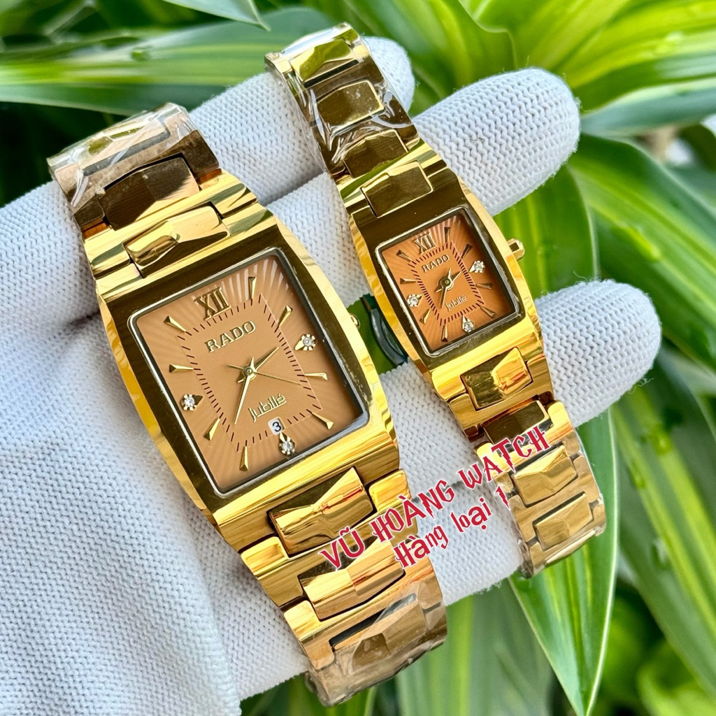 Đồng hồ cặp đôi RD đúc đá ceramic nguyên khối sang xịn. Máy Nhật. Kính sapphire.