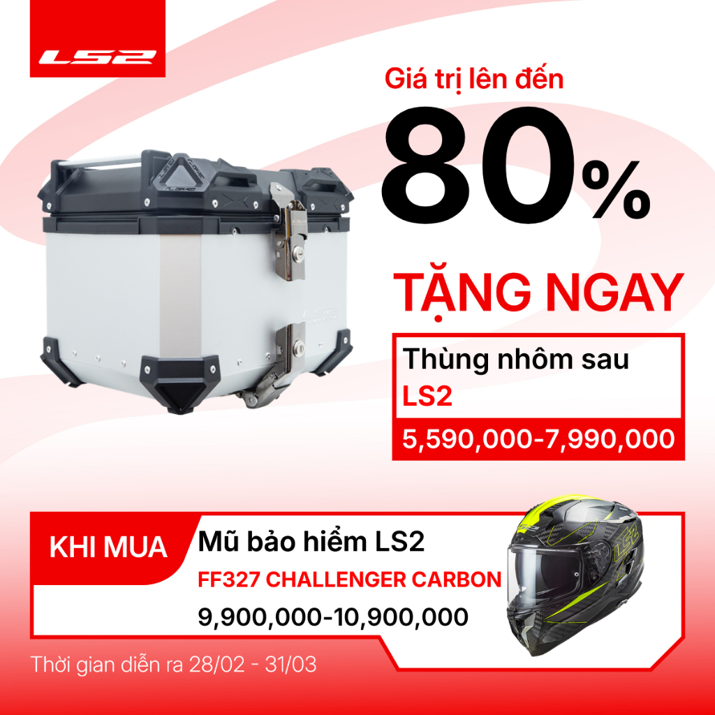 [Hàng Chính Hãng] Mũ Bảo Hiểm Fullface LS2 CHALLENGER FF327 CARBON 2 Kính - Bảo hành 5 năm - SPID