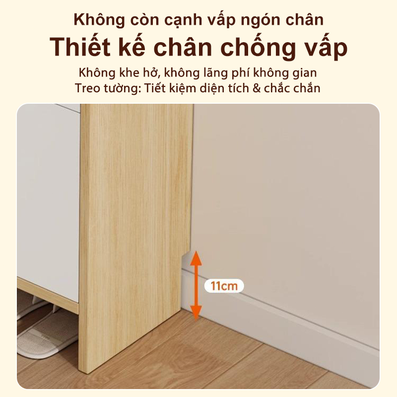 BMZAR Tủ giày 1 khối ngăn lật bảng lỗ đa năng tiết kiệm không gian phù hợp căn hộ | BigBuy360 - bigbuy360.vn