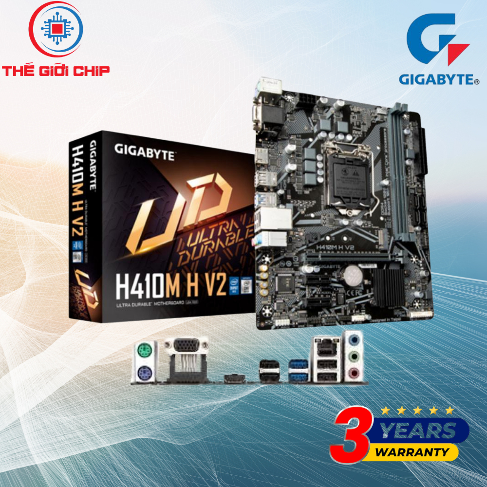 Mainboard GIGABYTE H410M H V2 (LGA 1200 Micro ATX) I like new Box Bảo hàng 36 tháng bởi nhà cung cấp
