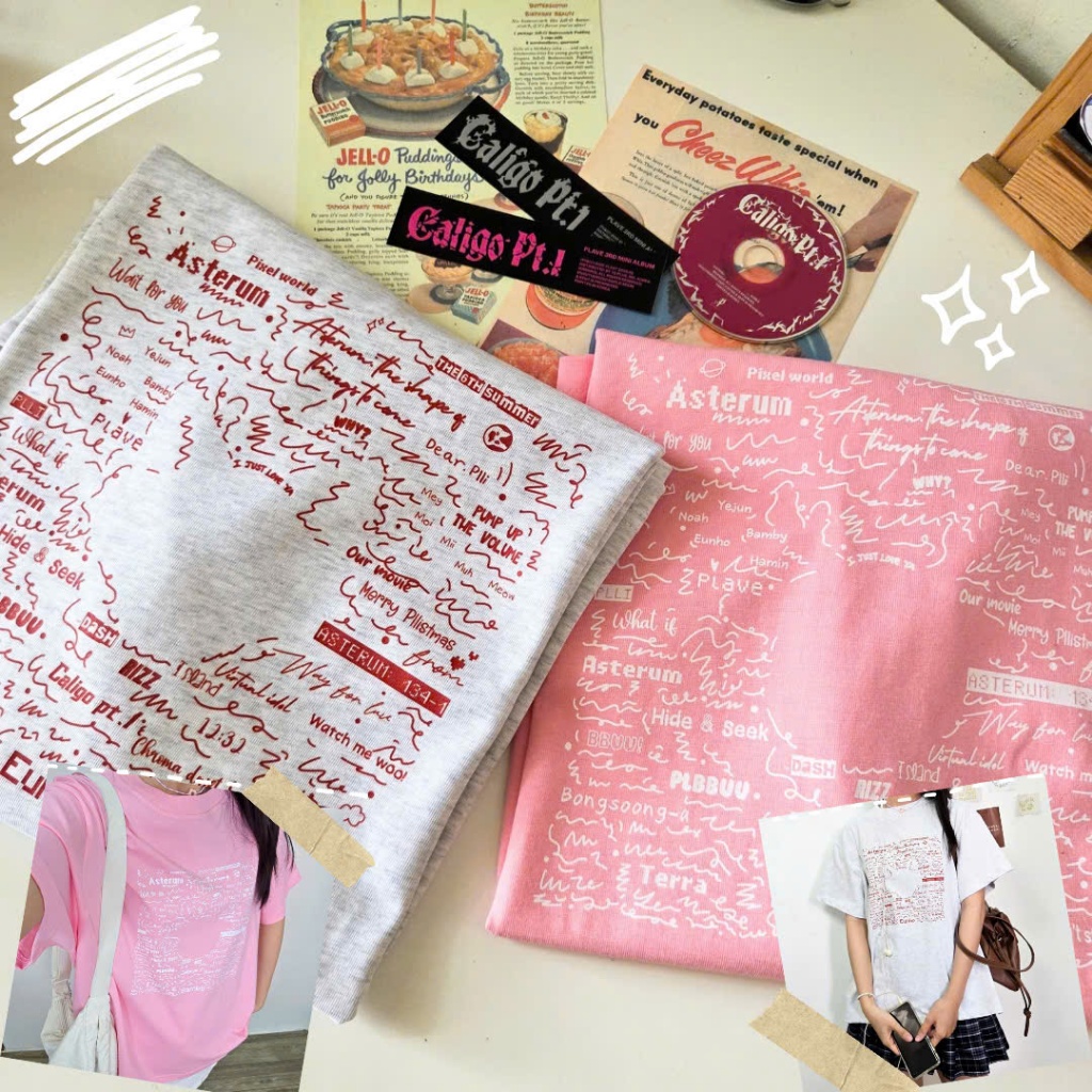 Áo thun boxy in họa tiết Plave - Sản phẩm của Penguin House