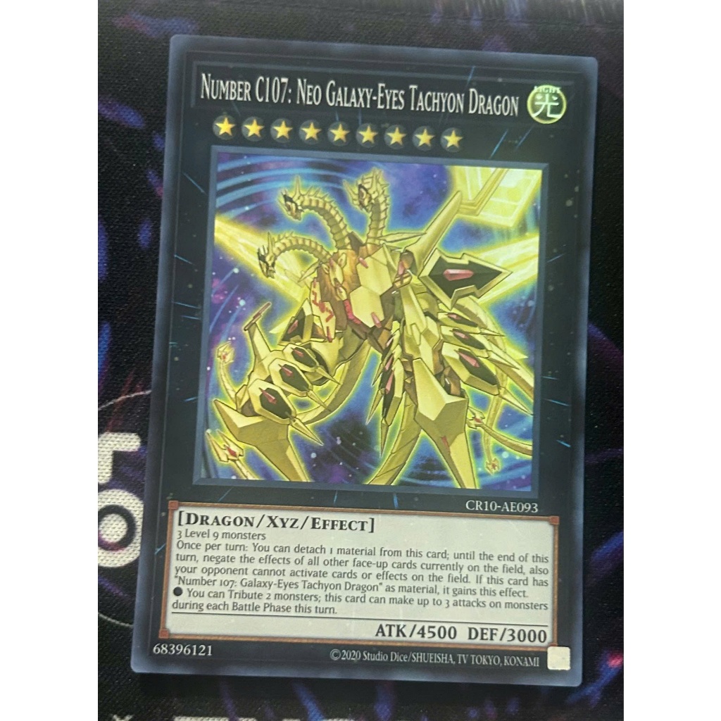 Thẻ bài Yugioh - Number C107: Neo Galaxy-Eyes Tachyon Dragon
