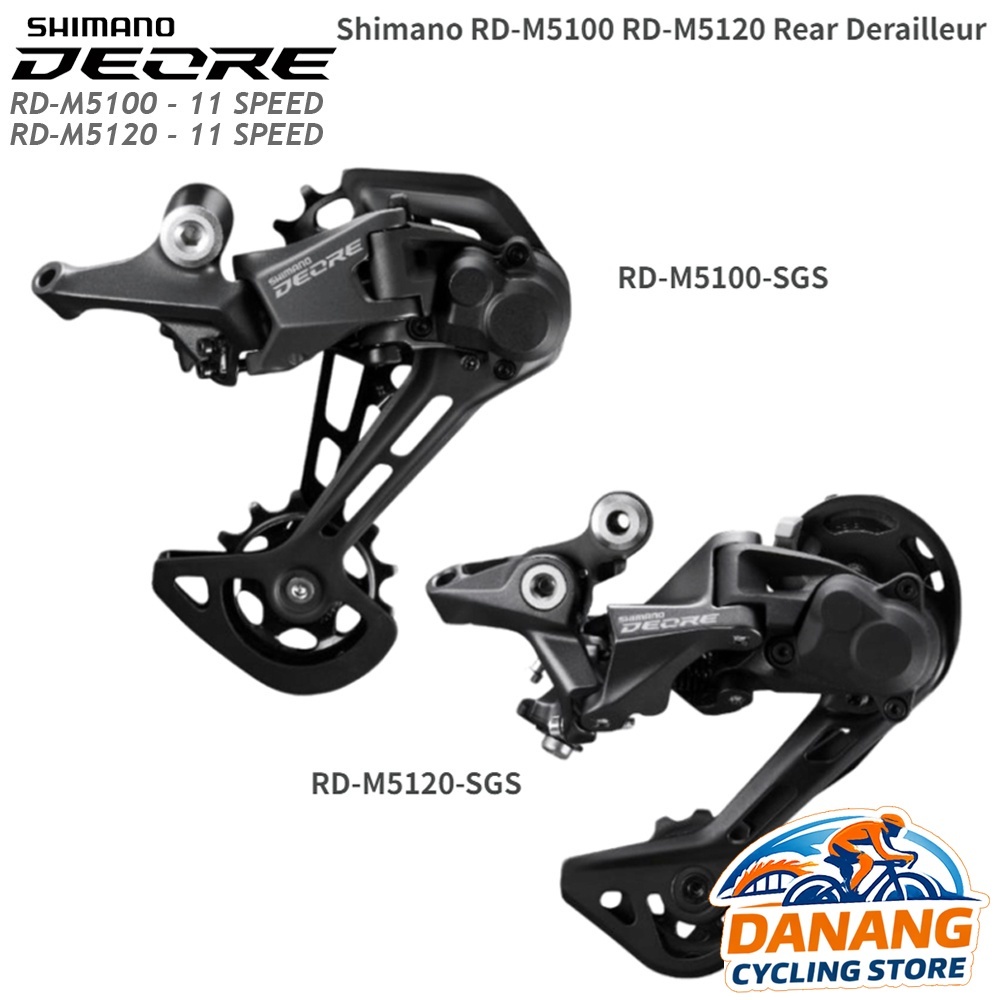 Củ Đề Sau Xe Đạp SHIMANO Deore RD M5100 / RD M5120 11 Tốc Độ – Chính Hãng, Không Hộp