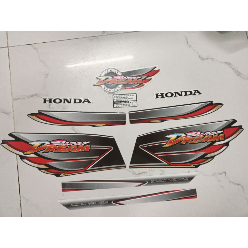 Bộ tem honda super Dream 2008