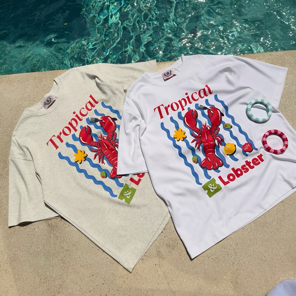 [SUMMER 2026] Áo Thun Boxy Nam Nữ TROPICAL Cotton Mềm Mịn Vintage Phong Cách Mỹ -  MOJITO STUDIO