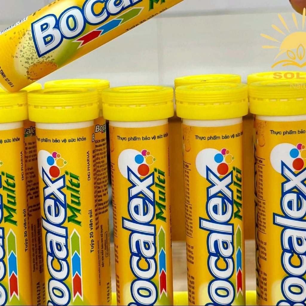 Viên C sủi Bocalex Multi DHG bổ sung multi vitamin cho cơ thể khỏe mạnh, tăng đề kháng (Tuýp 20 viên