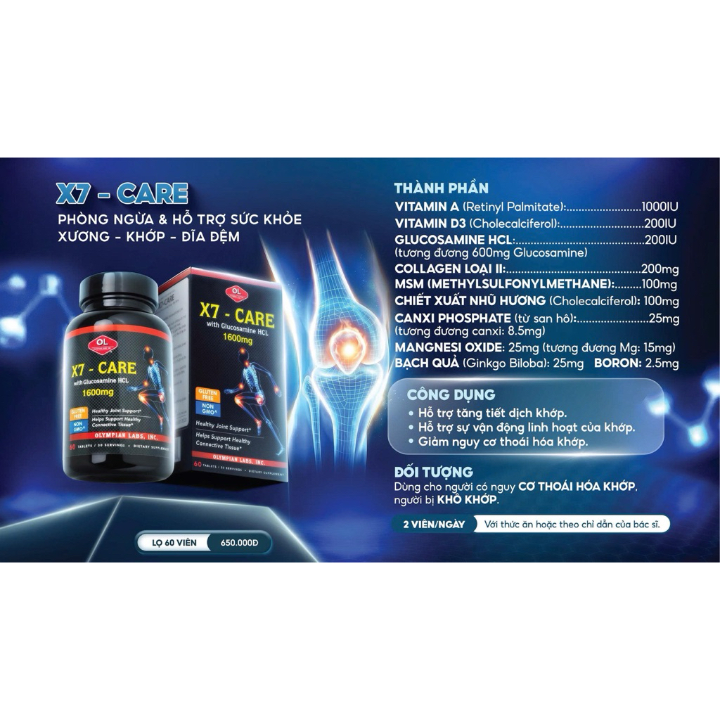X7-Care - Chăm sóc sức khỏe xương khớp