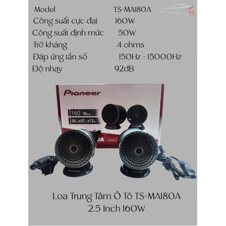 Loa Trung Tâm Ô Tô TS-MA180A 2.5 Inch 160W – Loa Center Taplo Tăng Giọng Hát, Âm Thanh Vòm, Lắp Đặt Dễ Dàng