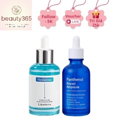 Serum LABONITA vital hyaluronic acid HA, B5 Panthenol Repair Ampoule tinh chất dưỡng ẩm, phục hồi