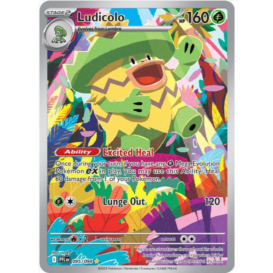 [Thẻ bài Pokemon TCG]  Ludicolo 095/094  - Illustration Rare