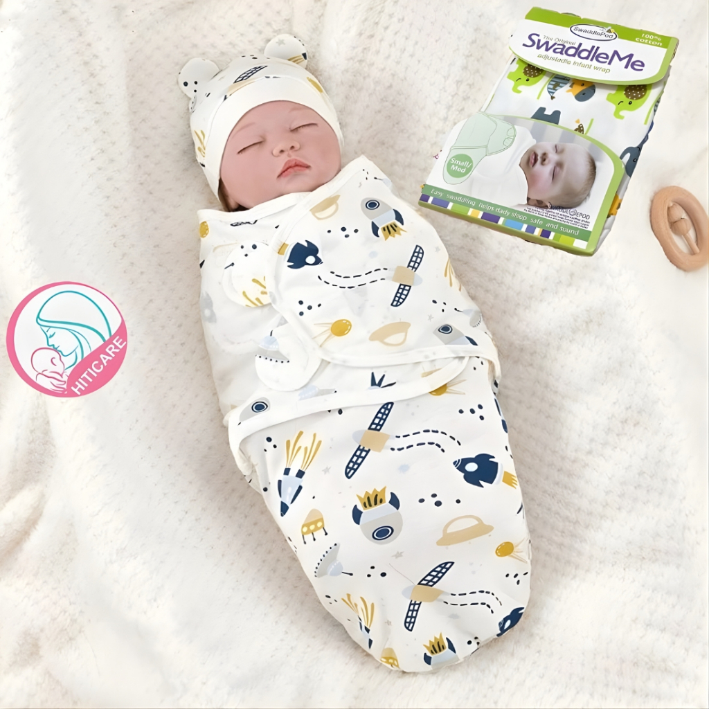 Ủ Kén Cotton SwaddleMe – Khăn Quấn Sơ Sinh Hình Kén Giúp Chống Giật Mình, Bé Ngủ Ngon Tự Nhiên