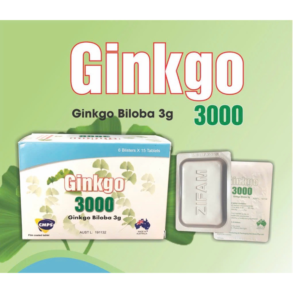 “Ginkgo 3000 – tăng cường trí nhớ, cải thiện tuần hoàn não, minh mẫn mỗi ngày”