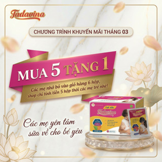 Lợi Sữa TADAVINA (Hộp 30 gói) - Giúp lợi sữa, tăng tiết sữa và giảm nguy cơ tắc tuyến sữa mẹ sau sinh
