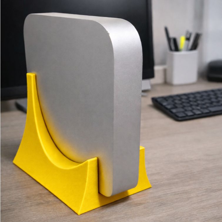 Giá Đỡ Mac Mini Dựng Đứng | Stand Mac Mini M1 M2 M1 Pro M2 Pro | Đế Đặt Mac Mini In 3D Chắc Chắn, Tả