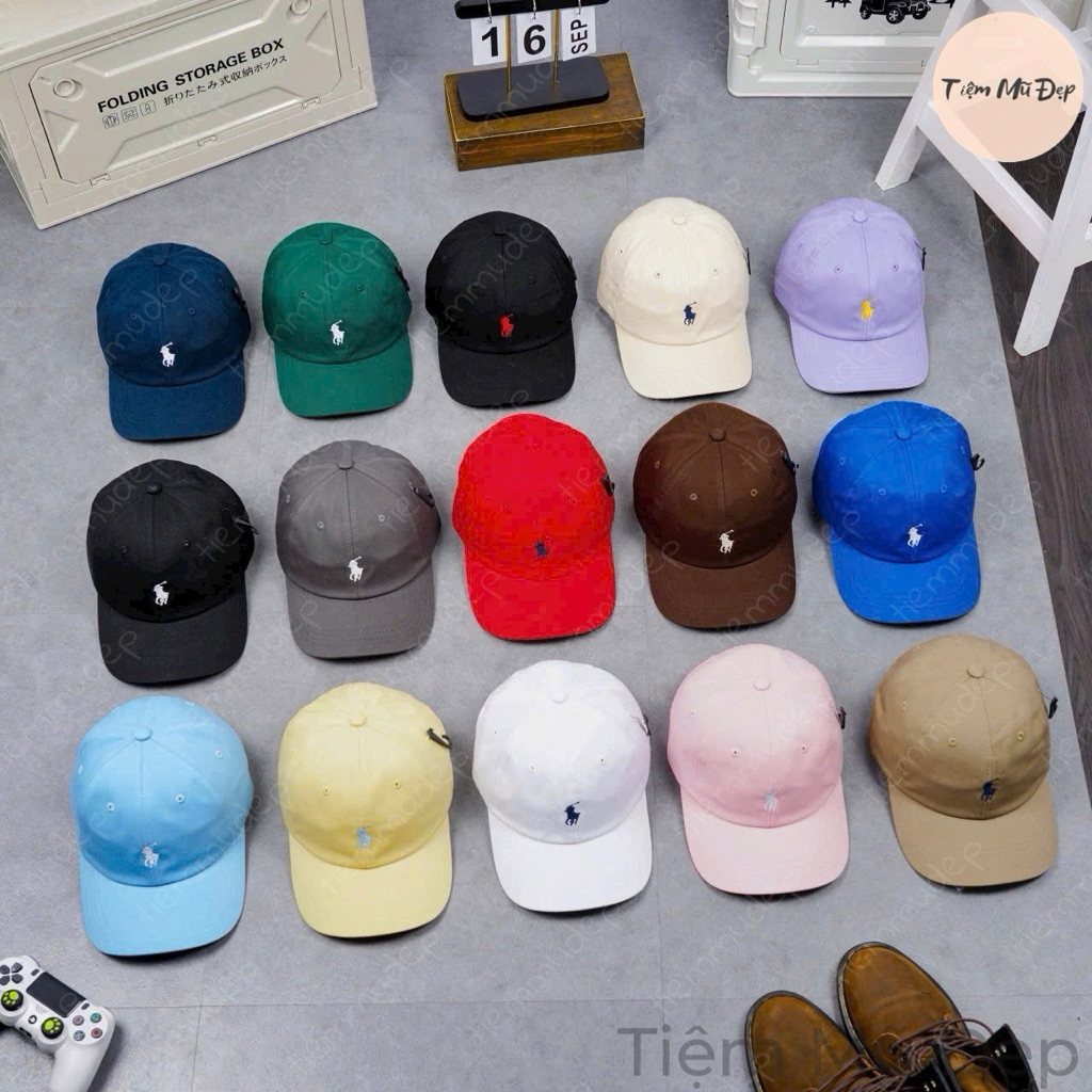 Mũ lưỡi trai, nón kết nam nữ, nón kaki thêu hình con ngựa Polo Ralph Lauren