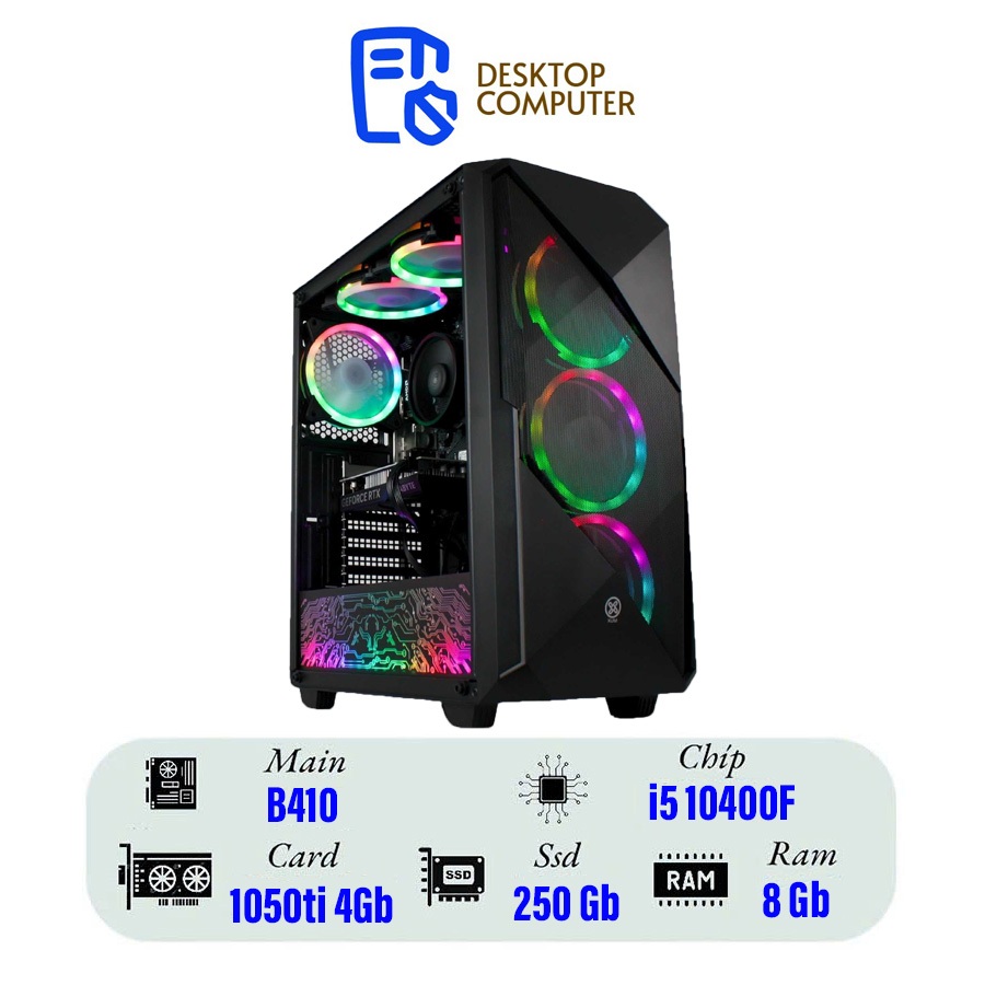 PC GAMING CPU Core I5 10400F, B410, RAM 16GB, VGA 2060 6GB