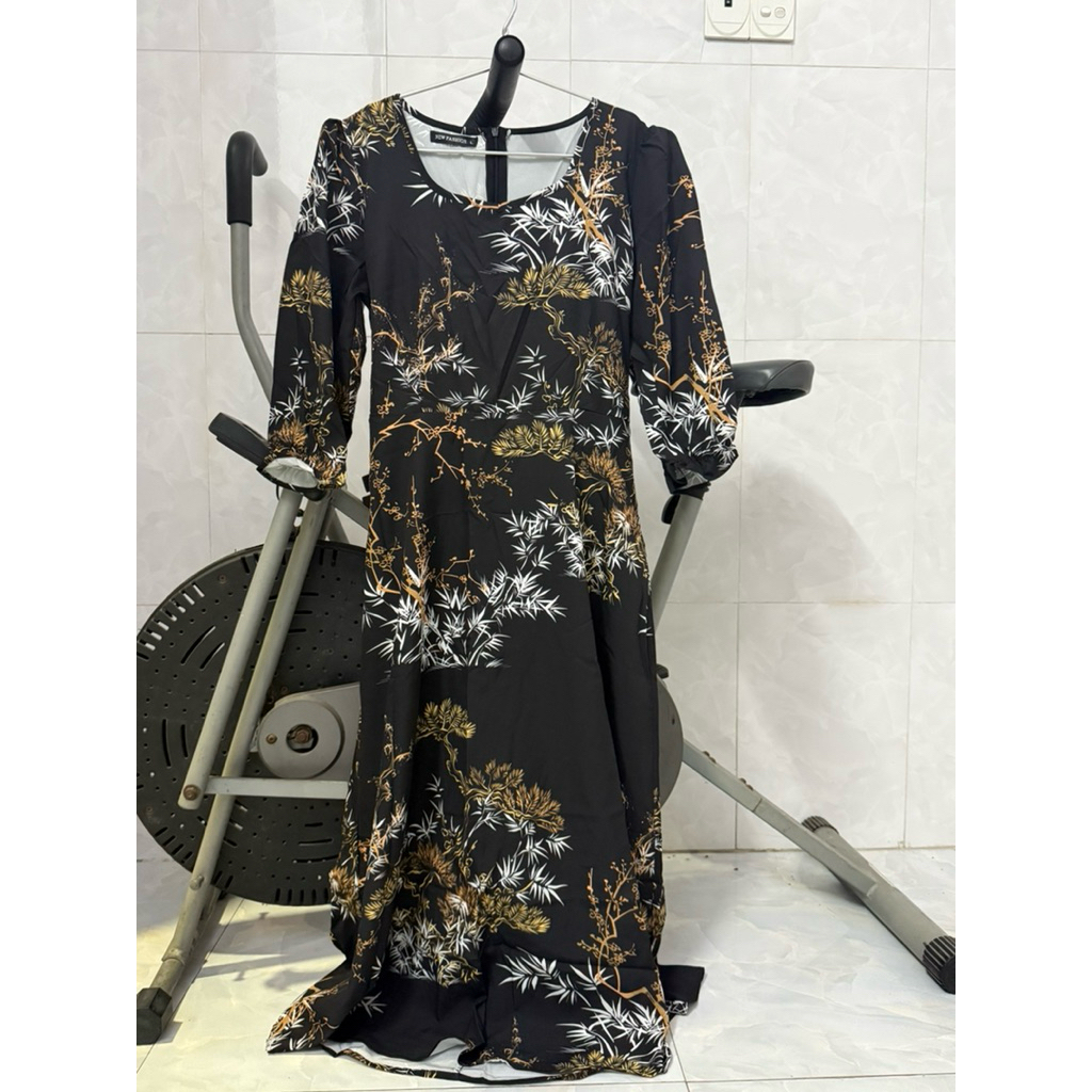 [PASS NEW] Đầm Trung Niên Linh Trà (LT3015) thiết kế sang trọng, Đầm tặng mẹ, tặng bà Đầm đi tiệc