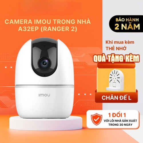 Camera IMOU trong nhà A32EP (Ranger 2, 3MP) / A32P Pro (Ranger 2 Pro, 3MP)đàm thoại 2 chiều,báo động