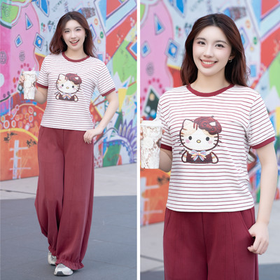 LAROMA Set Bộ Quần Áo Nữ Áo Thun Cộc Tay Quần Dài Cozy BN42 | Vải Cotton Modal, Co Giãn, Mềm Mát