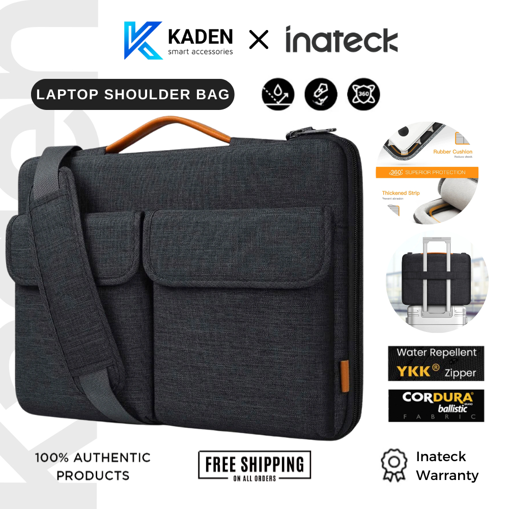 Túi Đeo Vai Laptop Inateck EdgeKeeper 360° K5 Chống Sốc Toàn Diện 13/14/15.6 Inch - Chống Nước, Đa Năng, Chính Hãng Đức