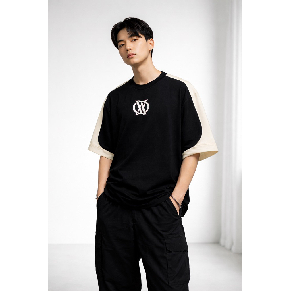 Áo Thun OWL DREAM MONOGRAM Contrast Tee Local Brand Form Boxy Cotton 250GSM Unisex