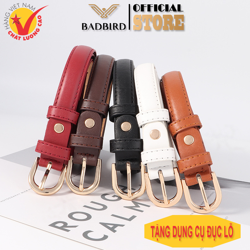 [NEW 2026] Thắt Lưng Da Nữ phong cách Hàn Quốc, da PU cao cấp BADBIRD - Tự hào thương hiệu Việt Nam