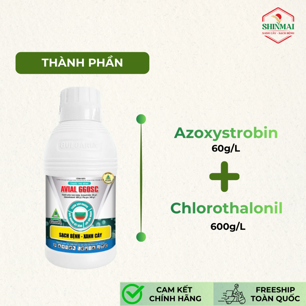Avial 660SC - Thuốc trừ bệnh cây chai 250ml  xuất xứ Bulgaria