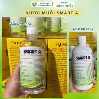 Dung dịch sát khuẩn Smart A (Nước A), Nước muối smart a 0,5% diệt khuẩn nhanh chóng, lành tính