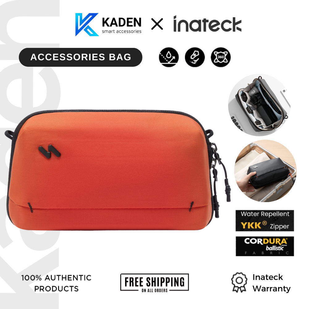 Túi Đựng Phụ Kiện Công Nghệ Inateck ABM33 - Tech Pouch Mở Đứng Thông Minh, Chống Nước, Đựng Cáp Sạc, Pin Dự Phòng