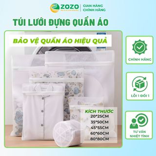 [HÀNG DÀY] Túi lưới đựng quần áo ZoZo, túi lưới máy giặt bảo vệ quần áo hiệu quả nhiều kích thước