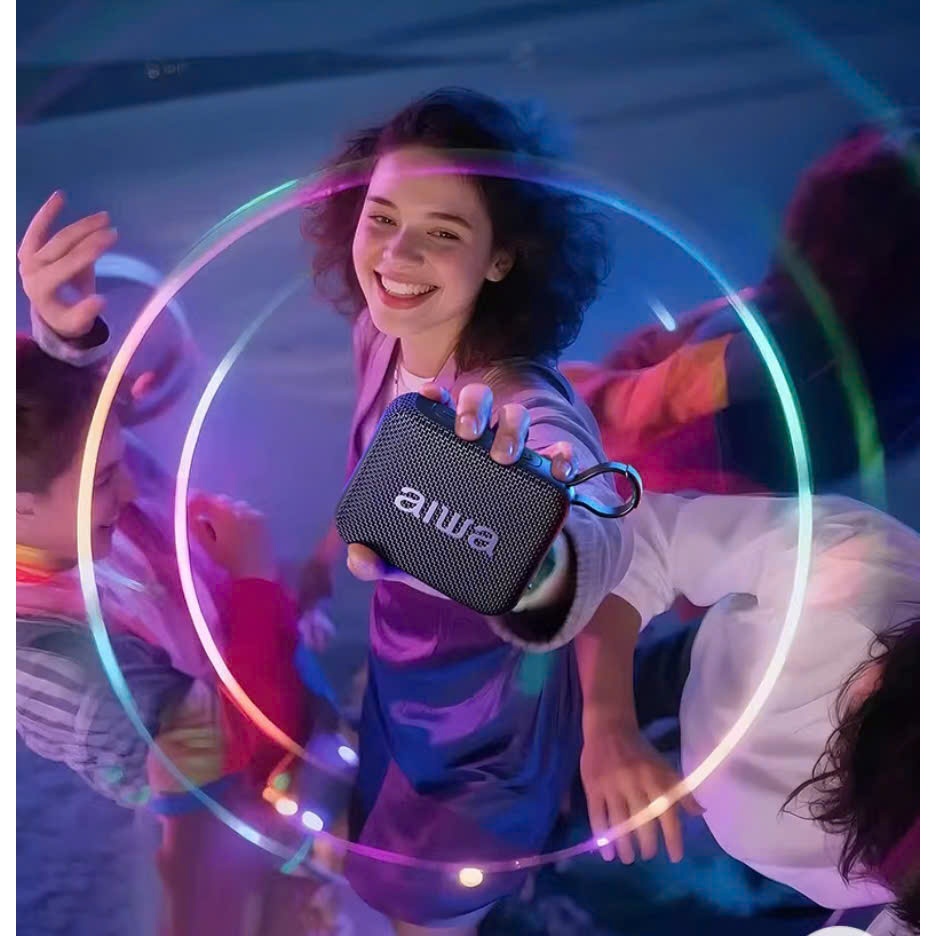 Loa Bluetooth mini di động Aiwa, Bluetooth 5.0, âm thanh nổi Deep Bass