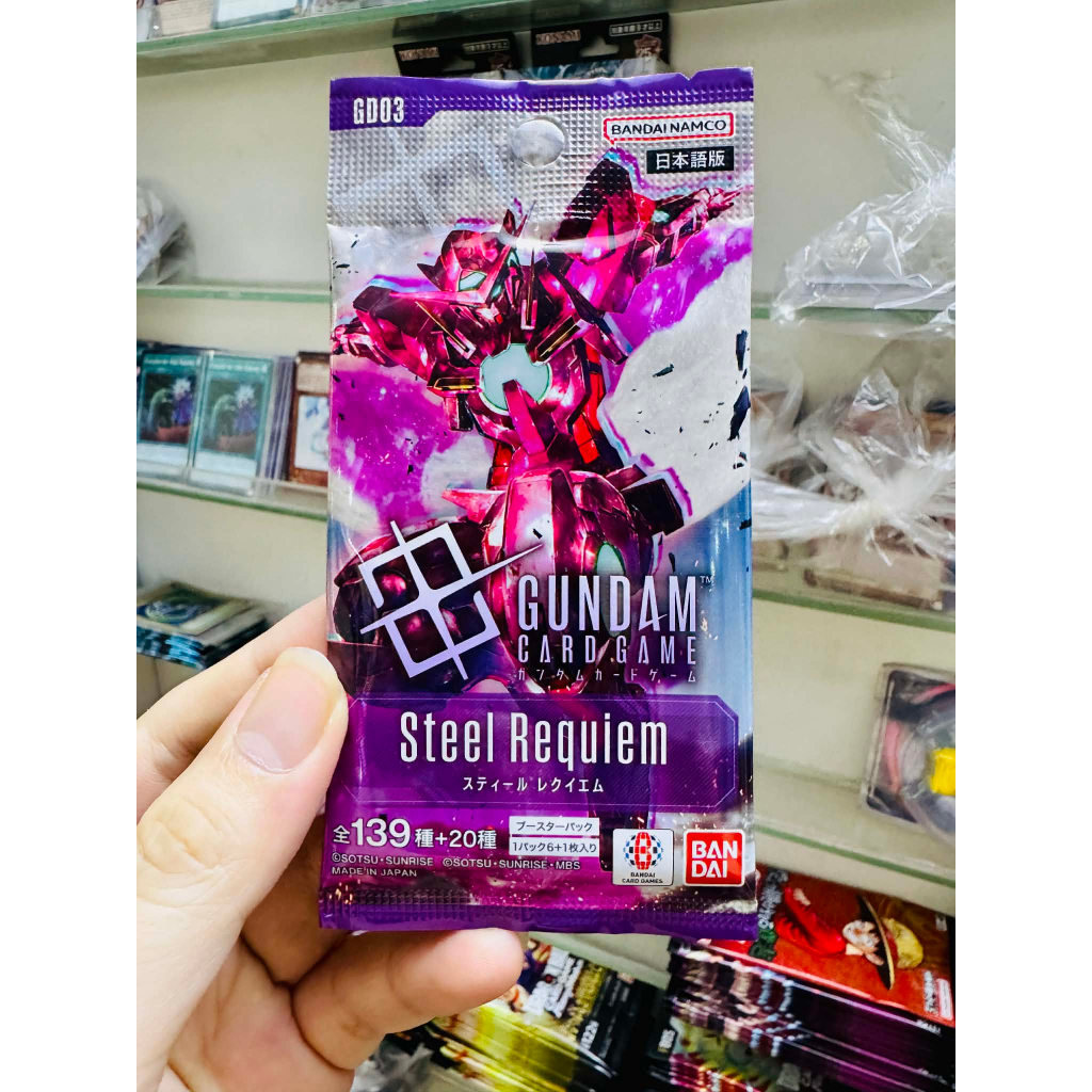 vol 3 video chính hãng [ Ora Ora ] Gói 7 thẻ gundam steel requiem gd03 OFFICIAL CARD GAME