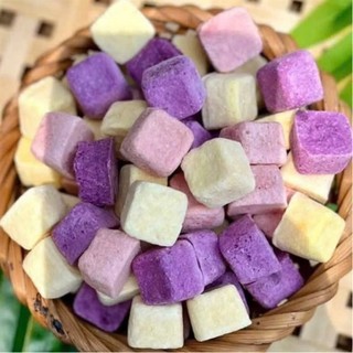 Sữa Chua Sấy Giòn Wakamono Organic 50g/gói, công nghệ sấy lạnh thăng hoa