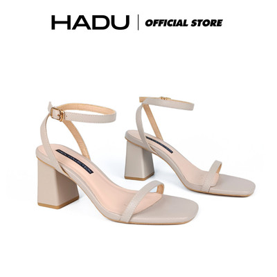 Giày Cao Đế Vuông 7P Quai Ngang Dây Mảnh HADU MM7119 Da Vân Cao Cấp Bảo Hành 24T