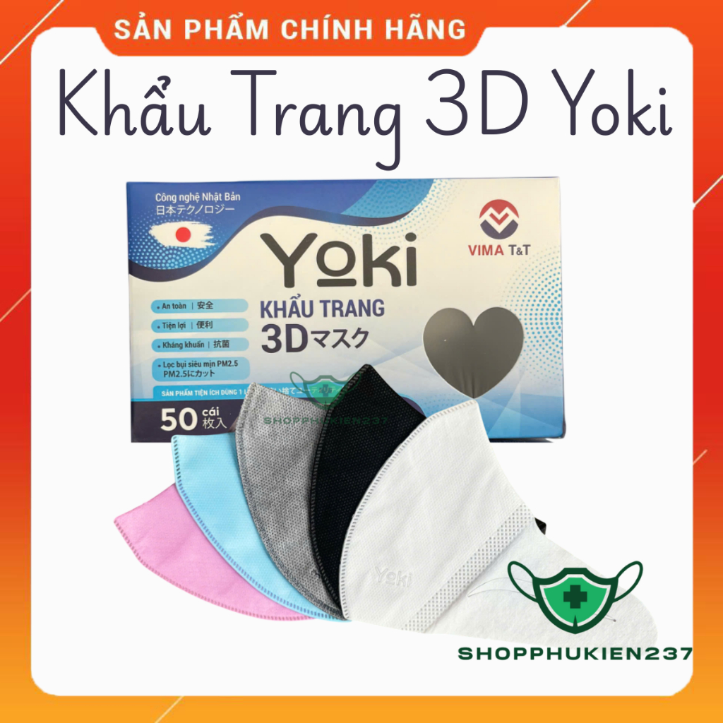 Khẩu trang 3d công nghệ dập nhật bản hộp 50 cái và hộp 100 cái