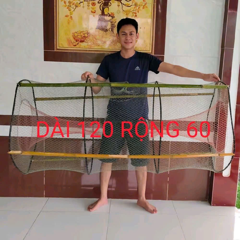 Lờ cá COMBO 2 cái của Lờ cá Ngân Đạt DÀI 120 RỘNG 60 (Không kèm cây)