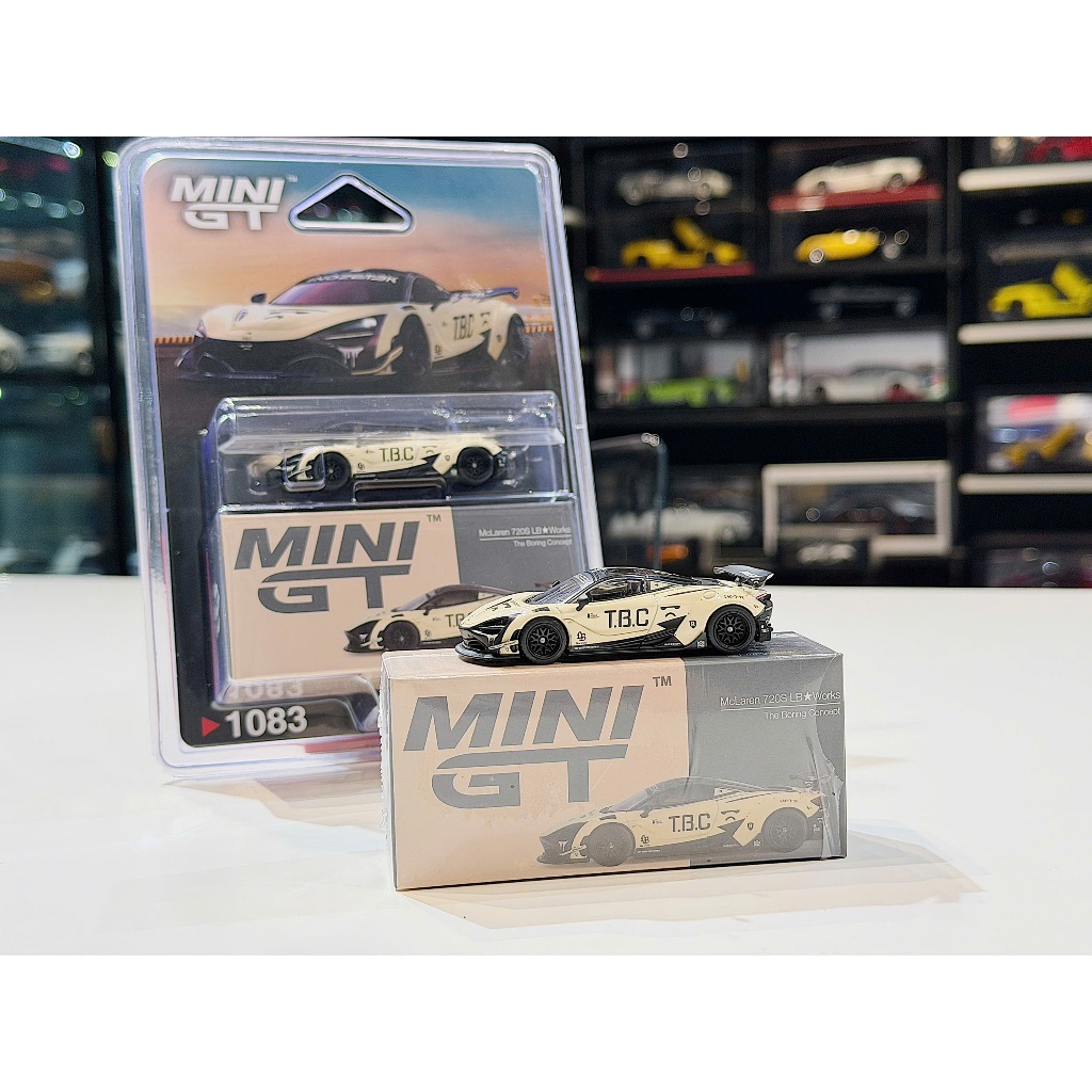 XE MÔ HÌNH MC LAREN 720S LB WORKS THE BORING CONCEPT,TỶ LỆ 1/64 MINIGT