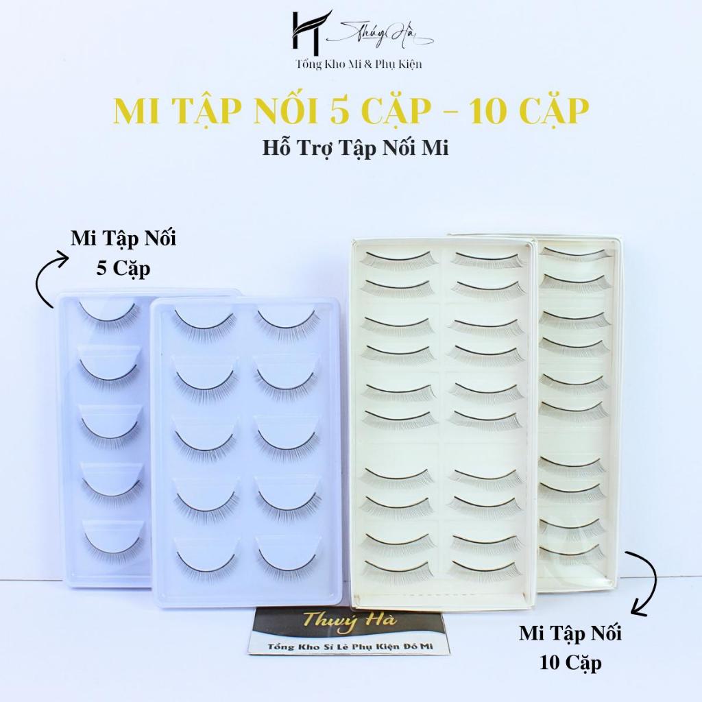Mi Giả Tập Nối 5 Cặp - 10 Cặp, Xòe Đều, Mi Giả Tập Nối,Mi Tập Nối Mi, Dụng Cụ Nối Mi Thúy Hà Eyelash