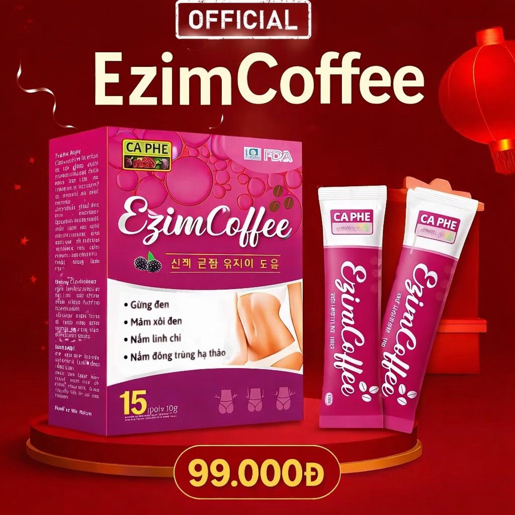 [Chính hãng]Cà phê giảm cân EZIM COFFEE giữ dáng,giảm cân, an toàn- hộp 15 gói