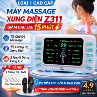 Máy massage xung điện Zlife Z311, Máy xung điện châm cứu giảm đau 8 chế độ massage, 15 cường độ