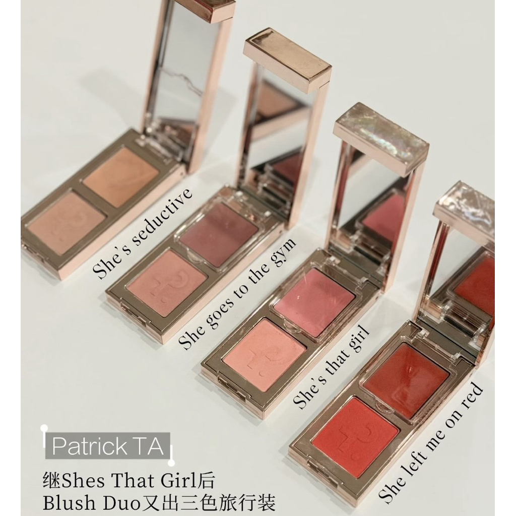 Moomoocos - Phấn má PATRICK TA Mini Major Headlines Double-Take Crème & Powder Blush Duo