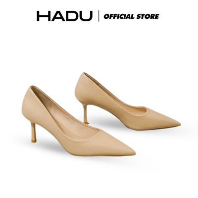 Giày Bít Cao Gót 5P 7P Công Sở Da Mềm HADU GG760 Lót Khử Mùi Êm Ái BH 12 Tháng